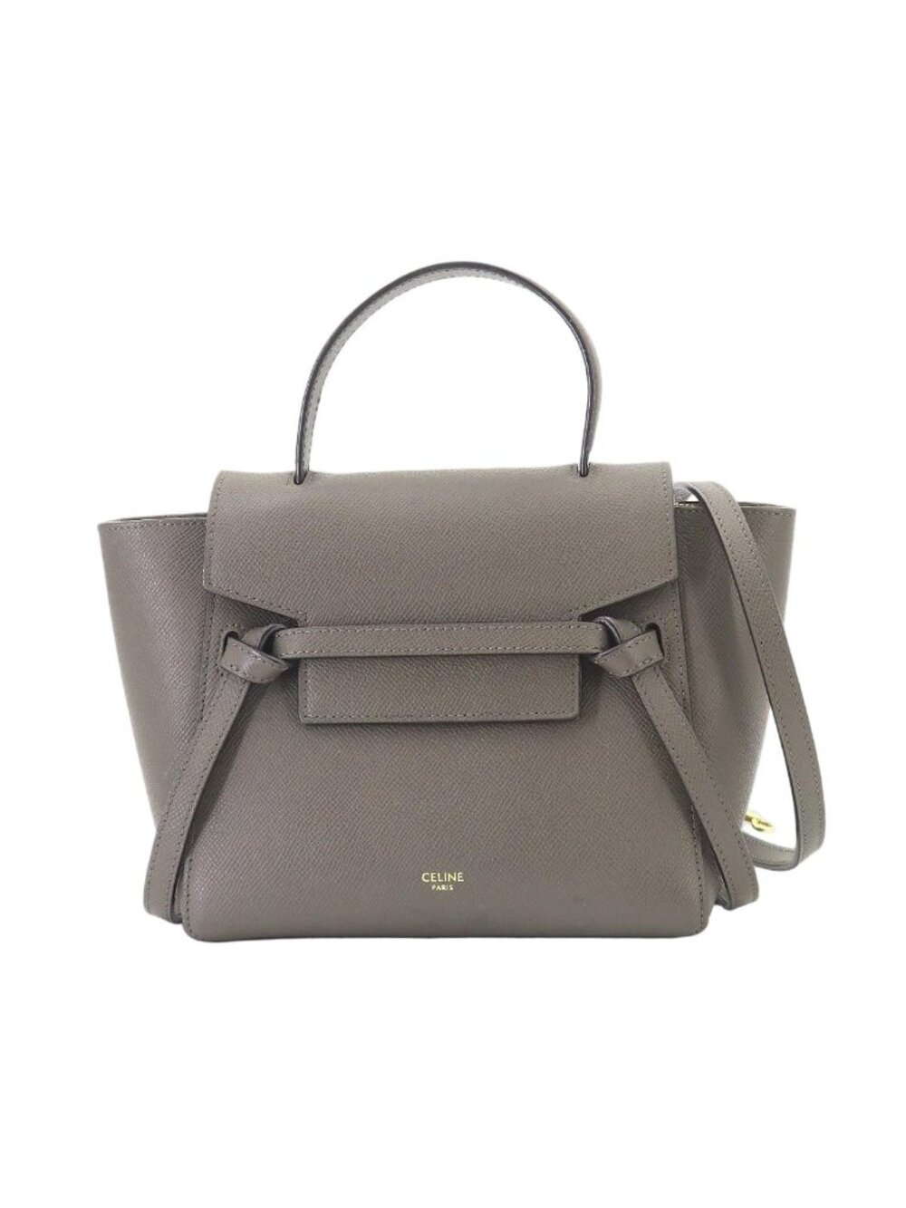 Celine Belt Bag Nano 2-Way Leather Gray